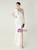 In Stock:Ship in 48 Hours Winsome White One Shoulder Feather Party Dress