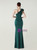 In Stock:Ship in 48 Hours Dark Green One Shoulder Split Party Dress