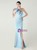 In Stock:Ship in 48 Hours Exciting Sky Blue One Shoulder Split Party Dress