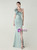 In Stock:Ship in 48 Hours Lake Green One Shoulder Split Party Dress