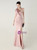 In Stock:Ship in 48 Hours Pink Mermaid One Shoulder Beading Party Dress