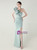 In Stock:Ship in 48 Hours Flattering Green Mermaid One Shoulder Beading Party Dress
