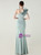 In Stock:Ship in 48 Hours Flattering Green Mermaid One Shoulder Beading Party Dress