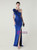 In Stock:Ship in 48 Hours Royal Blue Mermaid One Shoulder Beading Party Dress