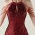 In Stock:Ship in 48 Hours Charming Burgundy Sequins Halter Beading Party Dress