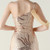 In Stock:Ship in 48 Hours Brilliant Gold Sequins One Shoulder Beading Party Dress