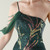 In Stock:Ship in 48 Hours Stylish Green Sequins One Shoulder Beading Party Dress