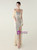 In Stock:Ship in 48 Hours Apricot Sequins One Shoulder Beading Party Dress