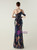 In Stock:Ship in 48 Hours Navy Blue Sequins One Shoulder Beading Party Dress