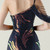 In Stock:Ship in 48 Hours Navy Blue Sequins One Shoulder Beading Party Dress