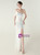 In Stock:Ship in 48 Hours Romantic White Sequins One Shoulder Beading Party Dress