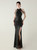 In Stock:Ship in 48 Hours Dreamy Black Sequins Backless Beading Party Dress