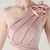 In Stock:Ship in 48 Hours Pink One Shoulder Pleats Party Dress