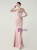 In Stock:Ship in 48 Hours Pink One Shoulder Pleats Party Dress