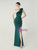 In Stock:Ship in 48 Hours Best Dark Green One Shoulder Pleats Party Dress
