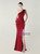 In Stock:Ship in 48 Hours Burgundy One Shoulder Pleats Beading Party Dess