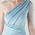 In Stock:Ship in 48 Hours Sky Blue One Shoulder Pleats Beading Party Dess