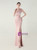 In Stock:Ship in 48 Hours Pink One Shoulder Pleats Beading Party Dess