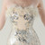 In Stock:Ship in 48 Hours Stylish Apricot Silver Sequins Tulle Feather Party Dress