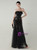 In Stock:Ship in 48 Hours Fashion Black Sequins Tulle Feather Party Dress
