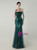 In Stock:Ship in 48 Hours Glamorous Green Sequins Tulle Feather Party Dress