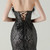 In Stock:Ship in 48 Hours Romance Black Sequins Tulle Feather Party Dress