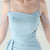 In Stock:Ship in 48 Hours Advanced Sky Blue Straps Split Beading Party Dress