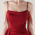 In Stock:Ship in 48 Hours Queenly Burgundy Straps Split Beading Party Dress