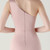 In Stock:Ship in 48 Hours Pink One Shoulder Pleats Split Party Dress