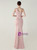 In Stock:Ship in 48 Hours Pink One Shoulder Pleats Split Party Dress