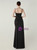 In Stock:Ship in 48 Hours Black Straps Pleats Split Party Dress
