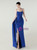 In Stock:Ship in 48 Hours Royal Blue Straps Pleats Split Party Dress