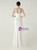 In Stock:Ship in 48 Hours White Straps Pleats Split Party Dress