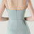 In Stock:Ship in 48 Hours Lake Green Straps Pleats Split Party Dress