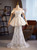 White Mermaid Lace Off the Shoulder Pleats Wedding Dress