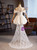 White Mermaid Lace Off the Shoulder Pleats Wedding Dress