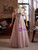 Pink Sequins Halter Beading Butterfly Prom Dress