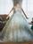 Light Blue Tulle Off the Shoulder 3D Flower Quinceanera Dress