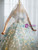 Light Blue Tulle Off the Shoulder 3D Flower Quinceanera Dress