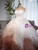White Tulle Strapless Pleats Quinceanera Dress