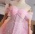 Pink Mermaid Sequins Off the Shoulder Prom Dress With Detachable Train
