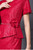 Red Lace Short Sleeve Beading Mother Of The Bride Dress