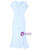 Light Blue Chiffon 3D Flower Mother Of The Bride Dress