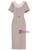 Short Sleeve Scoop Neck Mother Of The Bride Dress