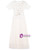 Beige White Chiffon Short Sleeve 3D Flower Mother Of The Bride Dress