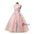 A-line Pink Color Tulle Appliques Floor Length Flower Girl Dresses