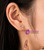 S925 Silver Zircon Smile Crystal Earrings