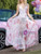 V-neck Suspender Printed V-neck Dress