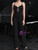 Slim-fit Diamond Sequined Suspender Jumpsuit