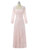 A-line Long Sleeves Appliques Lace Long Evening Dresses Pink 2017 Mother Of The Bride Dresses